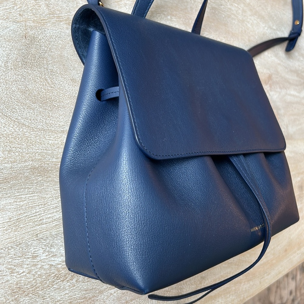 Mansur Gavriel Soft Lady Leather Bag in Blue - Picture 4 of 14